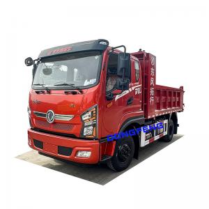 Dongfeng 5 ton small dump truck 4x2 type with cummins engine 150 hp and fast 6F&1R gearbox tipper truck