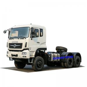 Dongfeng 6x6 tractor truck installing cummins 420 HP engine Fast 12F&2R Manual gearbox 80 ton truck tractor